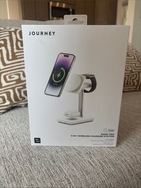 Journey Rapid Trio 3-in-1 Wireless Charging Station - White